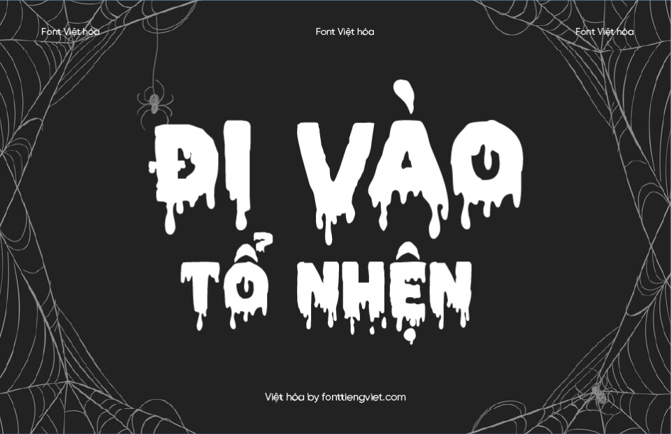 Font Việt hóa 1FTV VIP Pieces NFI – Font Halloween