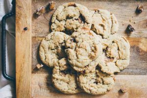 Vegan Toffee Chocolate Cookies