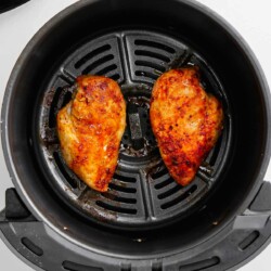 frozen chicken breasts in air fryer basket