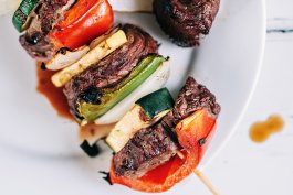 Beer-Soaked Steak Kebabs