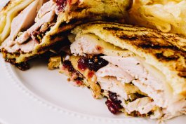 Ultimate Christmas Leftovers Panini