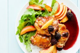 Blackberry balsamic chicken.