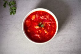 Classic Borscht (Red Beet Soup)