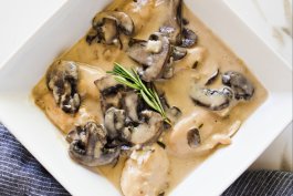 Golden Mushroom and Chicken Casserole