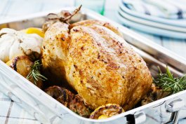 Garlic Confit Roasted Bird (Chicken or Turkey)