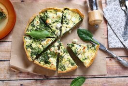 Spinach and Feta Quiche