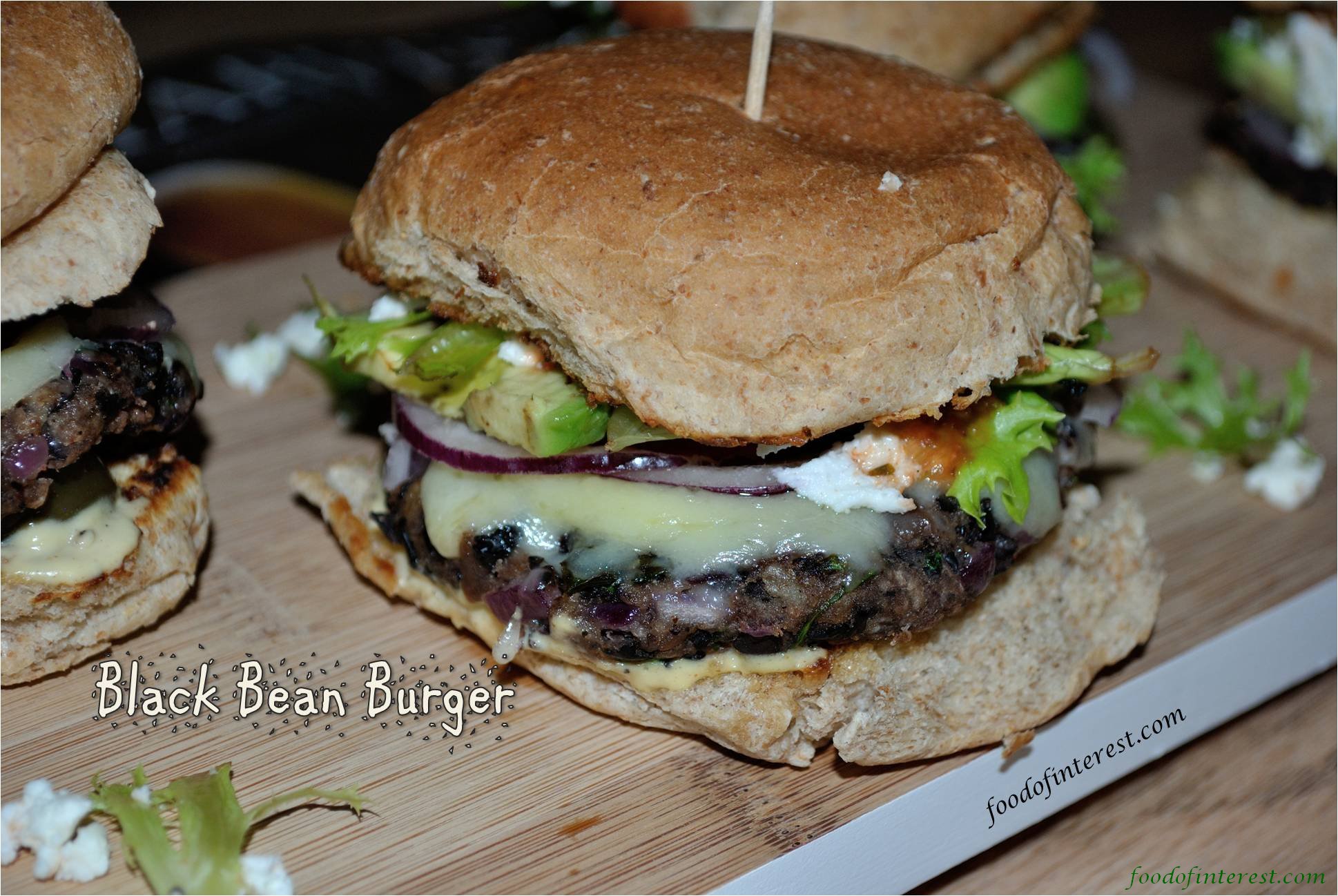 mexican style black bean burger