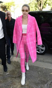 milan fashion week, gigi hadid, fendi ready to wear spring 2018, stuart weitzman clinger booties