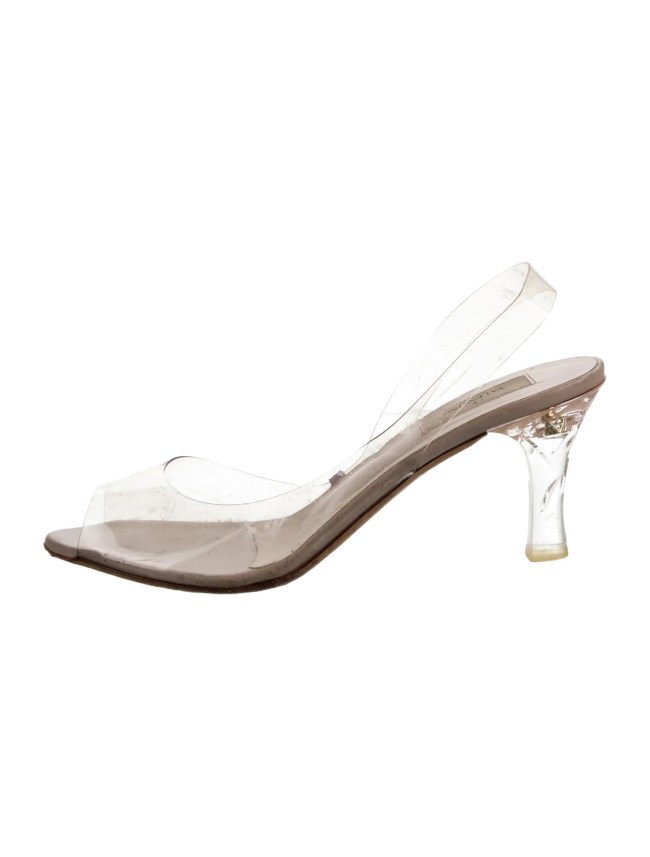 90s shoe and fashion trends, Valentino spring 2013 clear mule.