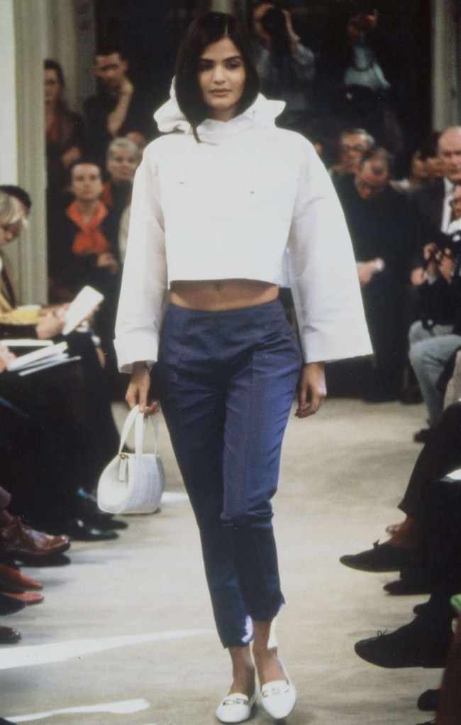 90s shoe and fashion trends, Prada spring 1991 loafers.