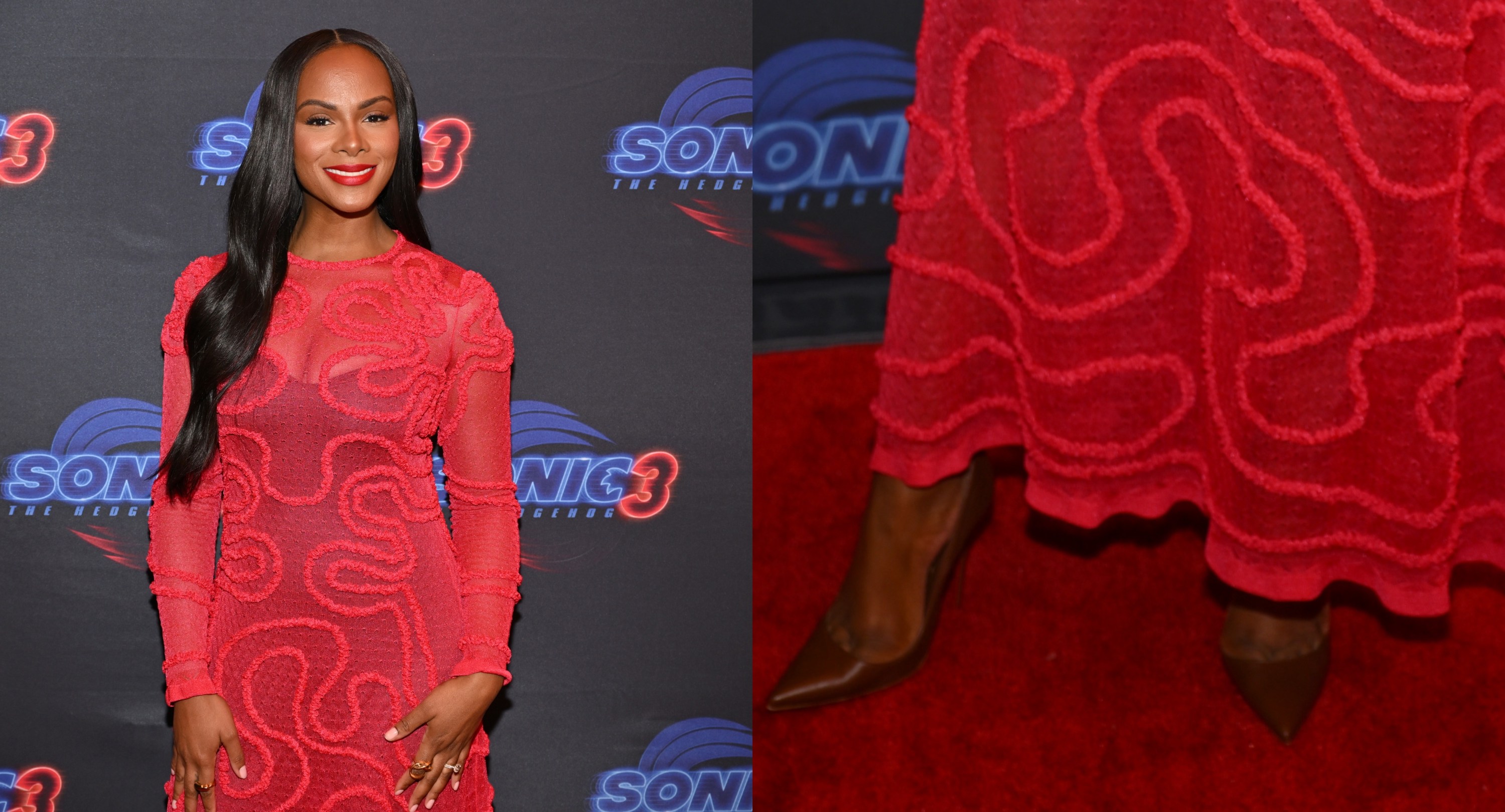 Tika Sumpter attends the "Sonic The Hedgehog 3" Atlanta Special Screening at Regal Atlantic Station on Dec. 17, 2024, in Atlanta.