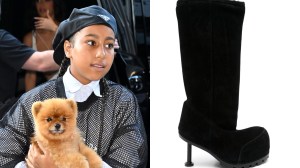 Balenciaga, North West, faux-fur, boots, knee-high, TikTok