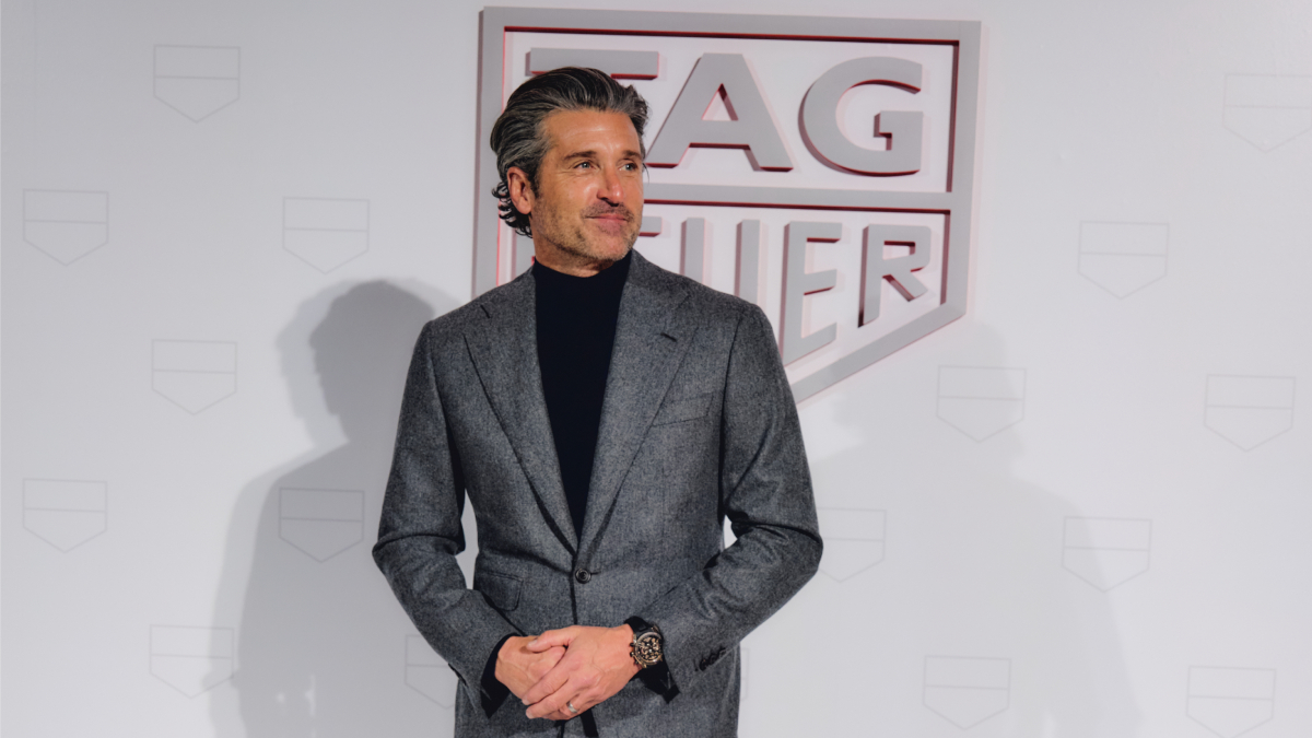 El actor Patrick Dempsey corta la cinta de la primera tienda de TAG Heuer en Barcelona