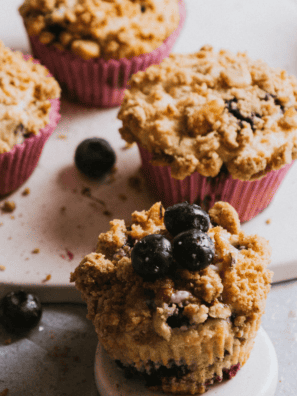 Ninja Woodfire Blueberry Muffins