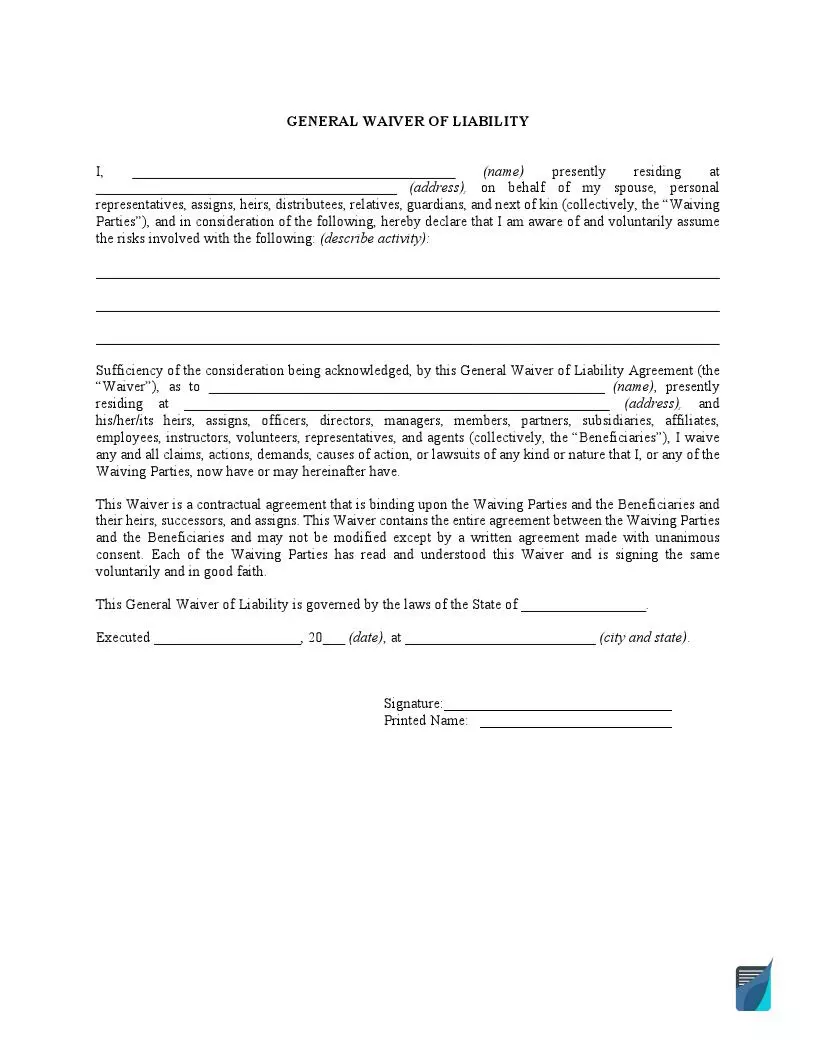 Medical Waiver Form Pdf Sample Templates - vrogue.co