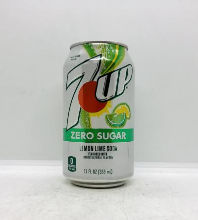 7up Lemon Lime Soda Zero Sugar 355mL