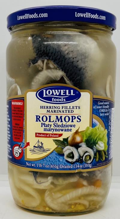 Lowell Herring Fillets Marinated 650g.