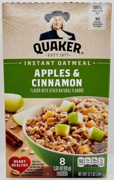 Quaker Apples & Cinnamon 344g.