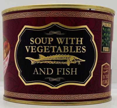 Soup w. Vegetable and Fish 530g.