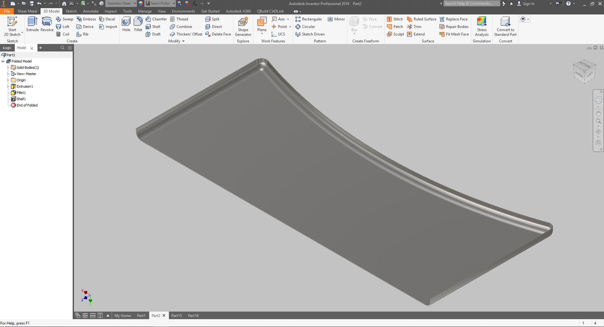 Complex sheet metal bend along a curve - Autodesk Community