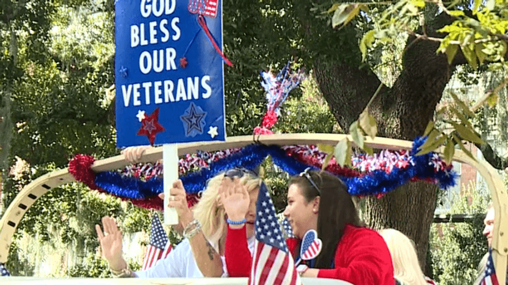 Savannah's{&nbsp;}Veterans Day Parade in full swing. Credit: Isabel Litterst (WTGS)