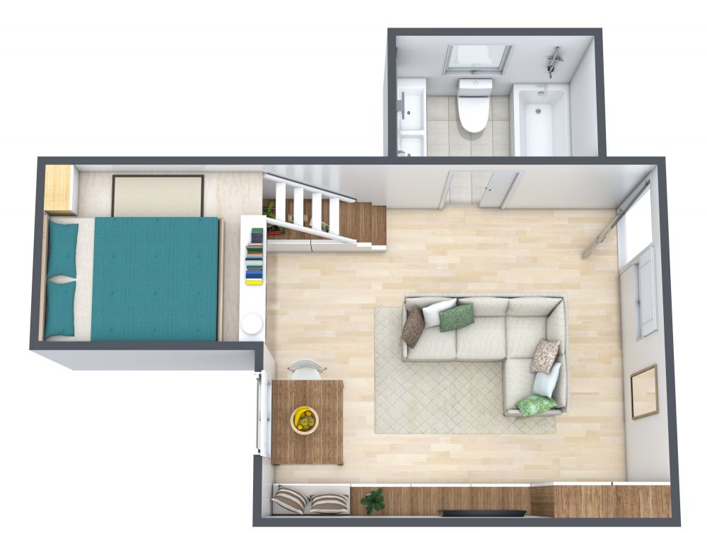 Tiny Home Layout With Loft - Tiny House Towns, Tiny House Loft, Tiny ...