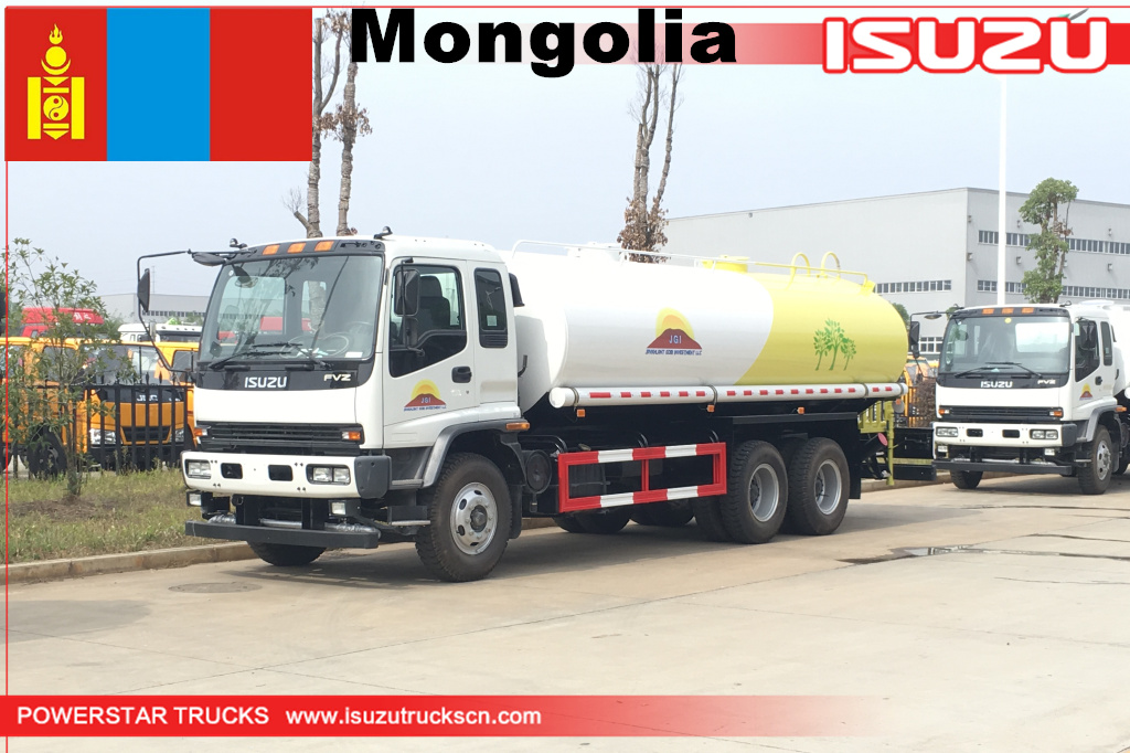 camion citerne d'eau mongolie 2units isuzu