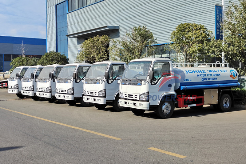 Camion Isuzu eau Bowser pour le Ghana