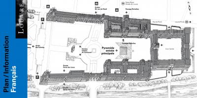 Carte du musée du Louvre Paris