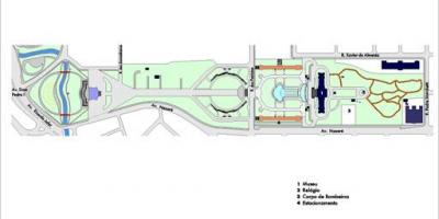 Carte du parc Independência São Paulo