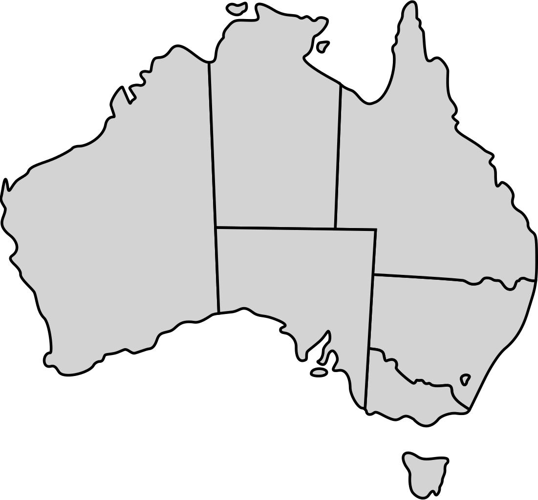 australie carte simple