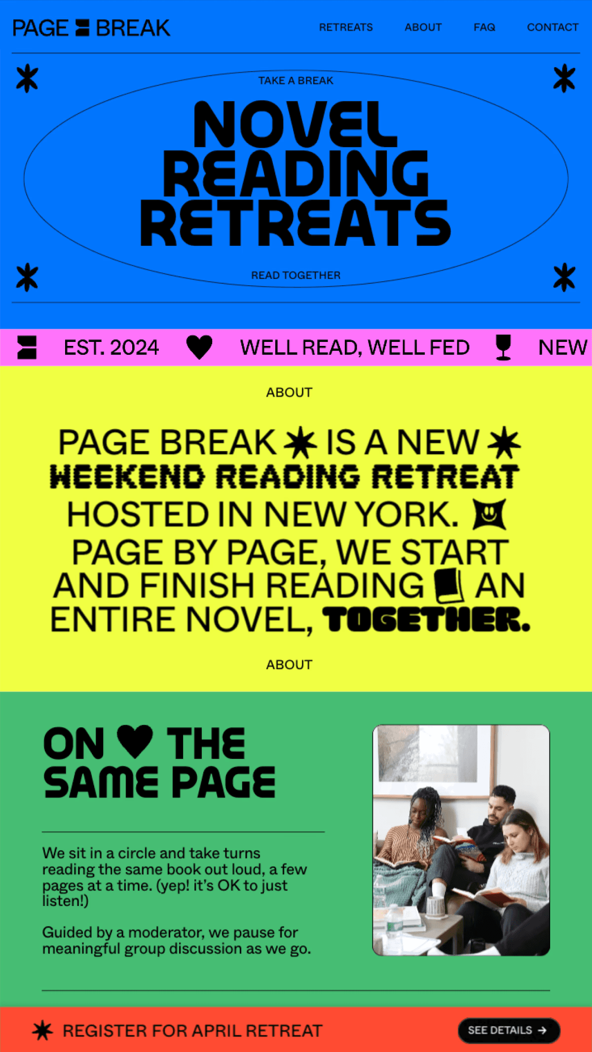 Page Break website