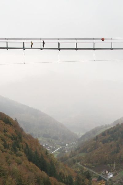 La passerelle suspendue de Todtnau, en Allemagne, permet de franchir à pied une vallée, à120 mètres du sol, sur une longueur de 450 mètres.