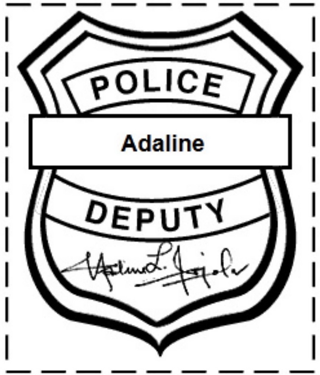 Free Printable Police Badge Template Clipart - Clipartix - Free ...