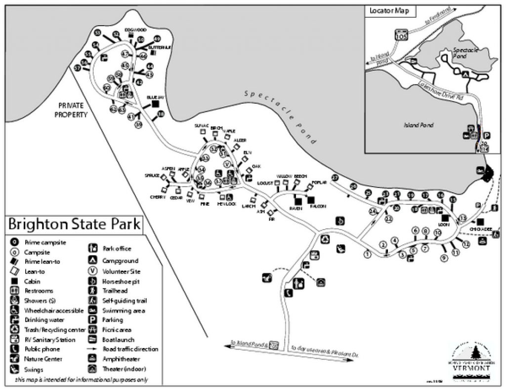 Vt State Park Map - Printable Map