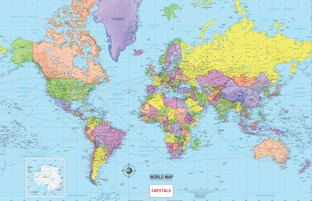 Map Of World Countries And Capitals » Travel with World Map With States And Capitals