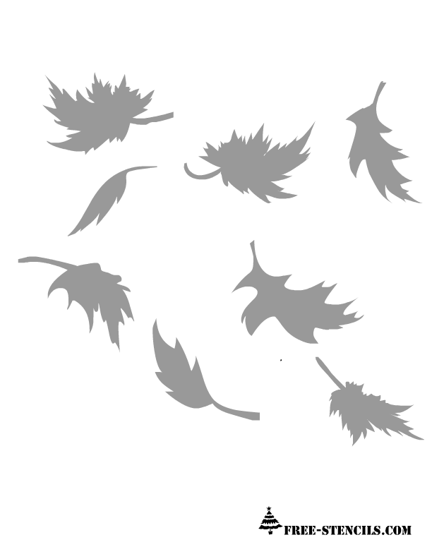 Stencils Of Leaves Printable