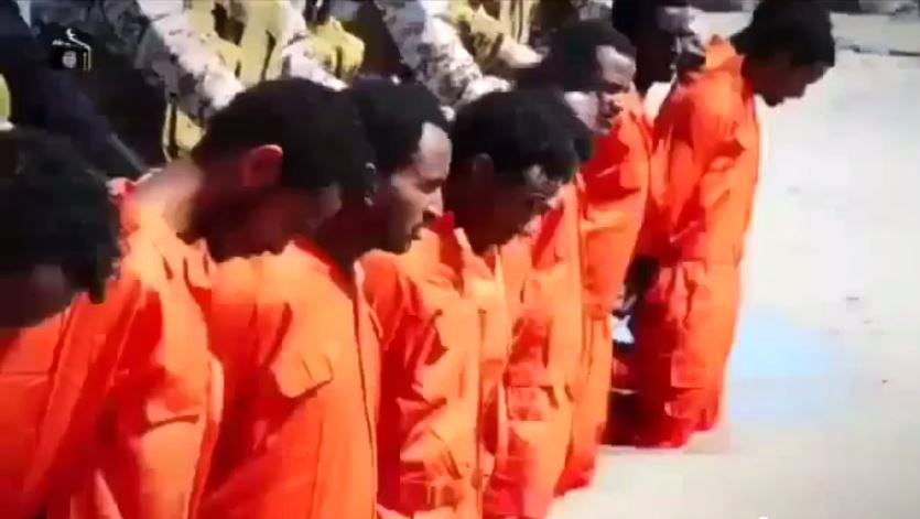 ISIS murders Ethiopian Christians for no other reason than that they are Christians.  (YouTube capture)