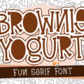 Brownie Yogurt Font