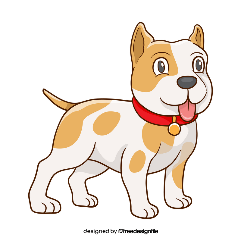 Pitbull clipart vector free download