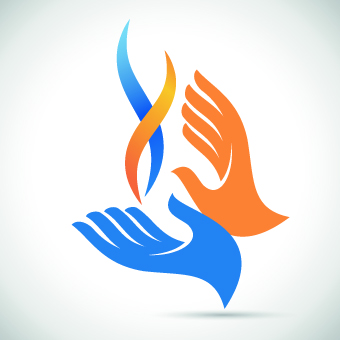 Hands logo design vector 02