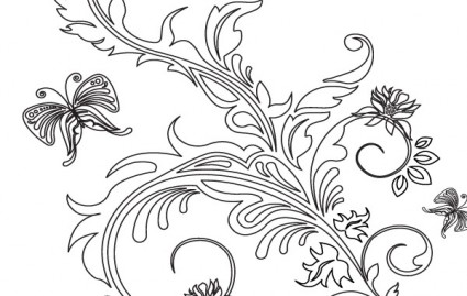 Floral Ornaments 02 vector art