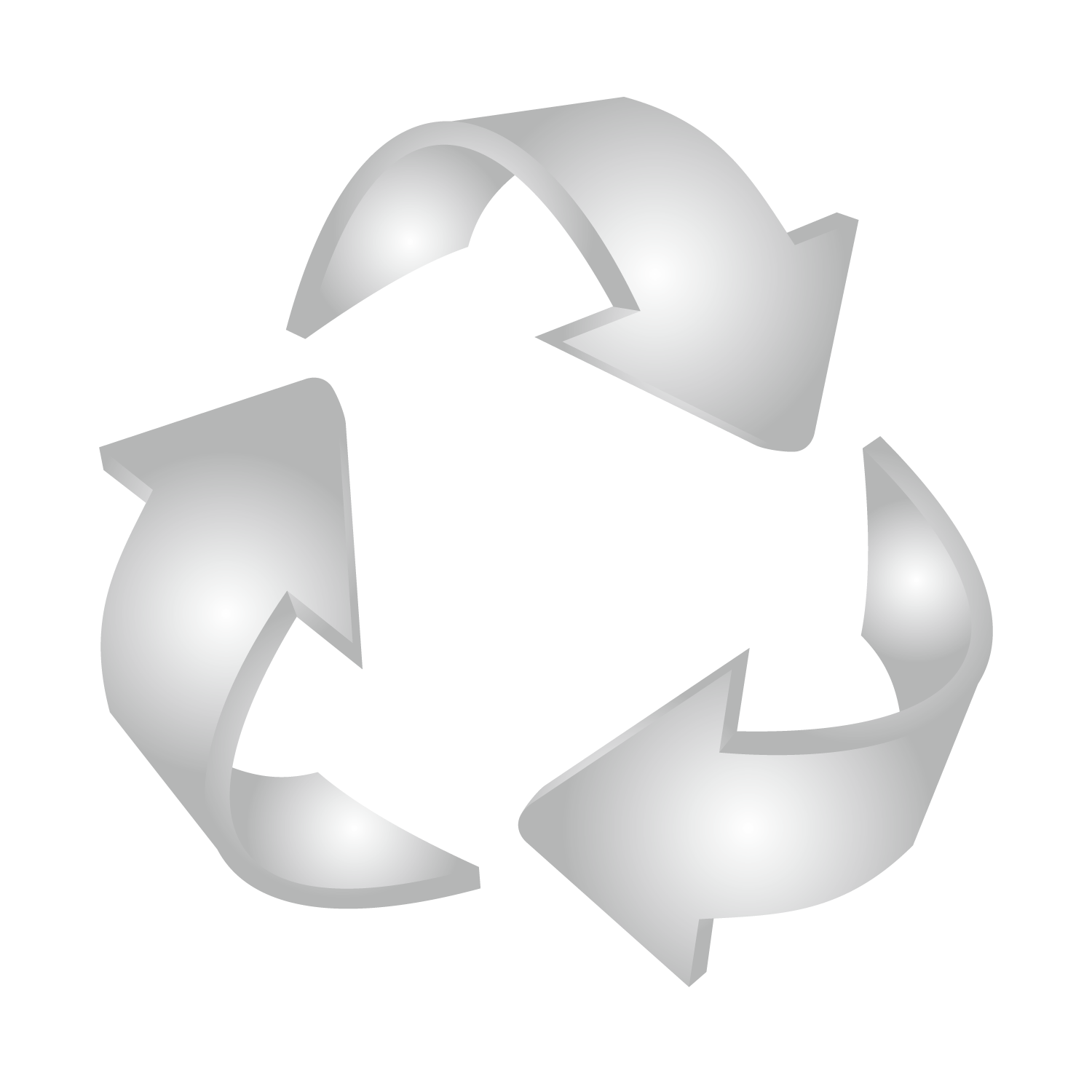 White Recycle Logo Png