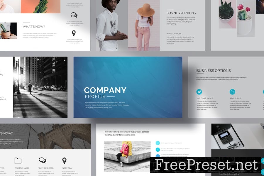 Company Profile Presentation Template 8LH64NU