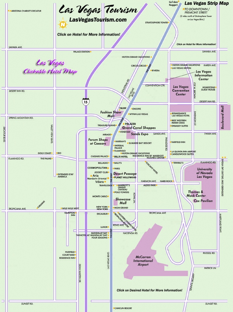 Las Vegas Strip Map Printable 2023