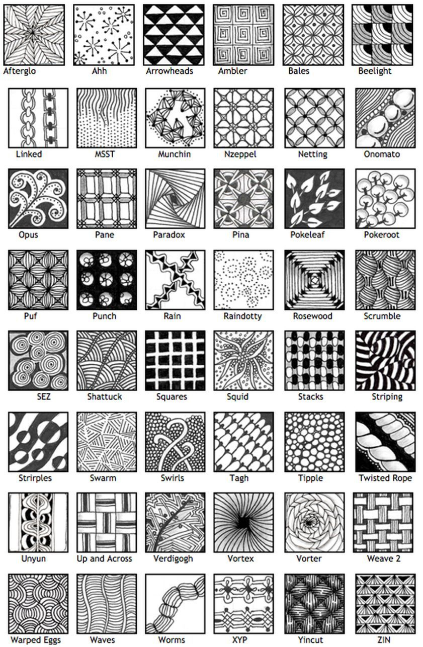 Zentangle Printable Patterns - Printable World Holiday