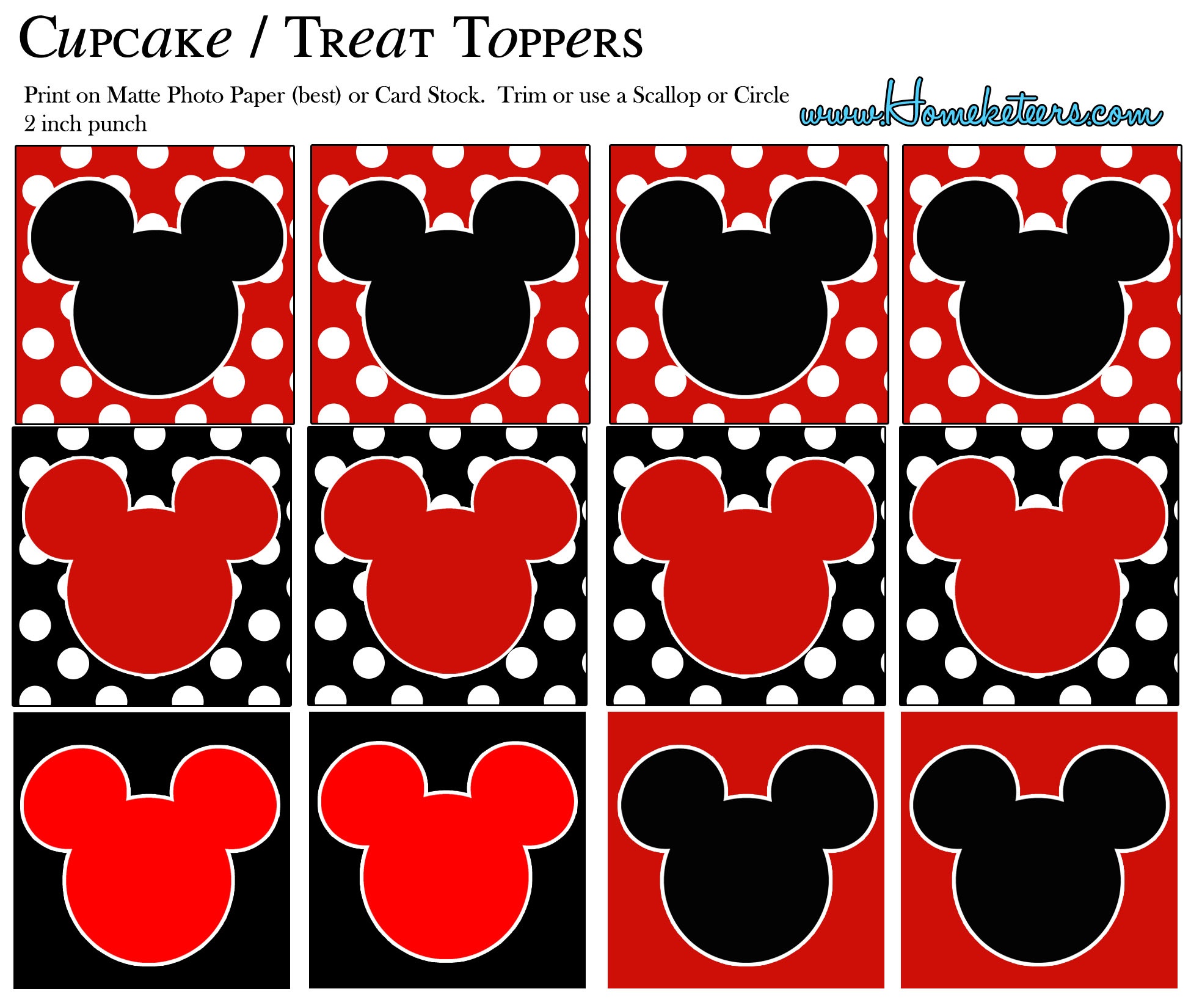 Mickey Mouse Templates