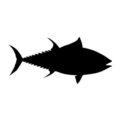 Bluefin Tuna Silhouette Stencil