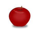 Cartoon red apple vector image