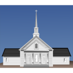 Church vector clip art image